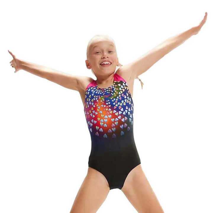 Speedo Digital Placement Splashback 5-6 Jahre 4738 Black/Punchy Pink/Blue Fl, 5-6 Jahre 4738 Black/P