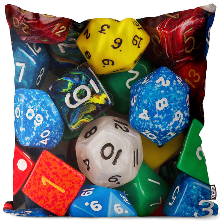 VOID Würfel Spielwürfel Glücksspiel Kissenbezug 80x80 Kissenhülle Kissen Sofakissen Dekokissen wette