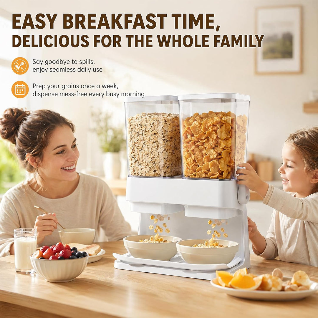 Müslispender, Cereal Dispenser Countertop 6L Grosse luftdichte Müsli-Speicherkisten, Cornflakes Spen
