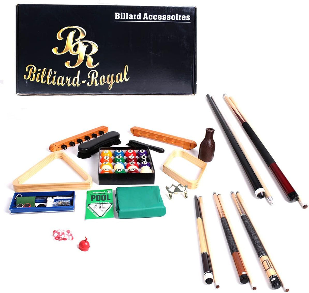 Billard Accessoires-Set Zubehörset Queues Kugeln Abdeckung Triangel Rhombus Bürste Billardkreide Kel