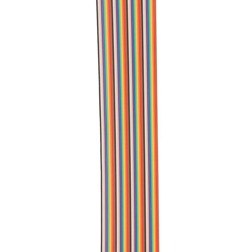 1,27 mm Rainbow Color Flachbandkabel, Abstand Pitch Kabel 40 P Flachbandkabel Drahtbreite 5,08 cm(5m