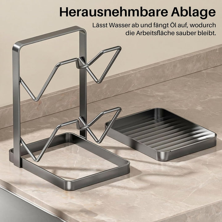 Generisch Topfdeckel Organizer Küchenregal,Topfdeckelhalter Küche,Multifunktionaler Küchenorganizer