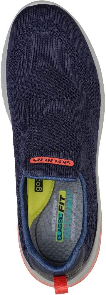 Skechers Herren Delson 3.0 Fairfield Sneaker, Navy Knit Synthetic