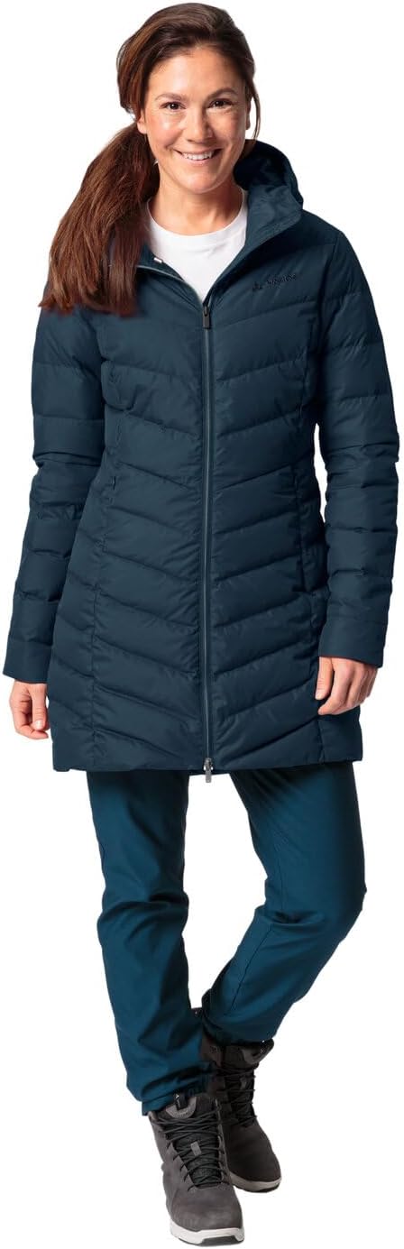 VAUDE Damen Annecy Daunenjacke 44 dark sea uni, 44 dark sea uni