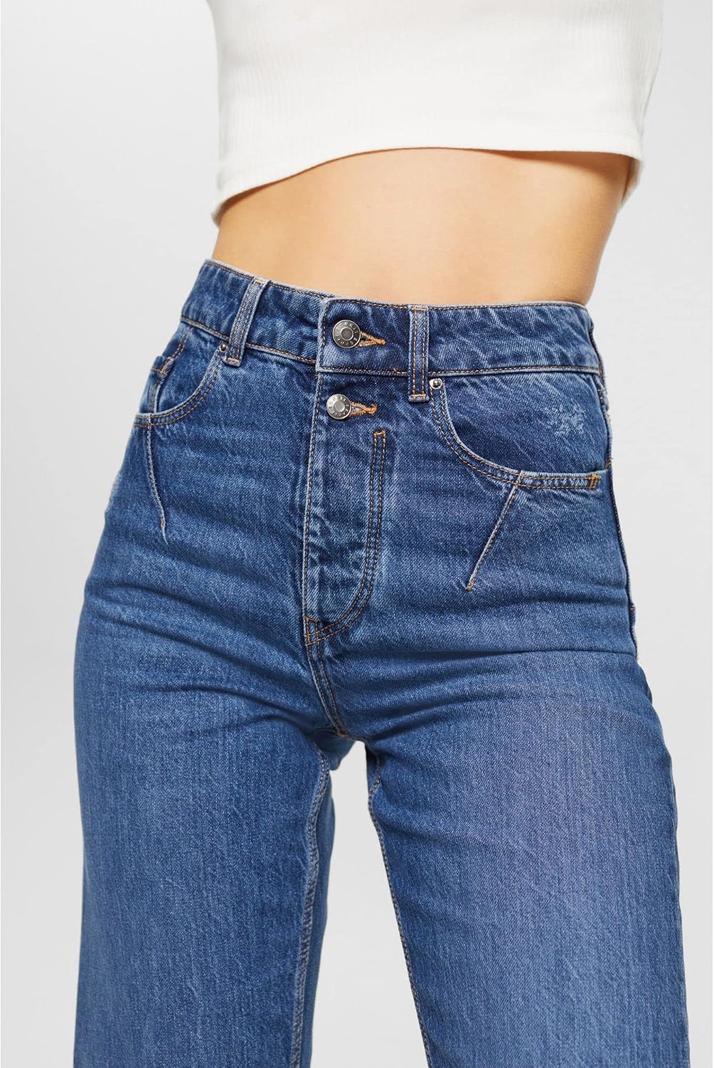 ESPRIT Damen Jeans 31W / 28L 902/Blue Medium Wash, 31W / 28L 902/Blue Medium Wash