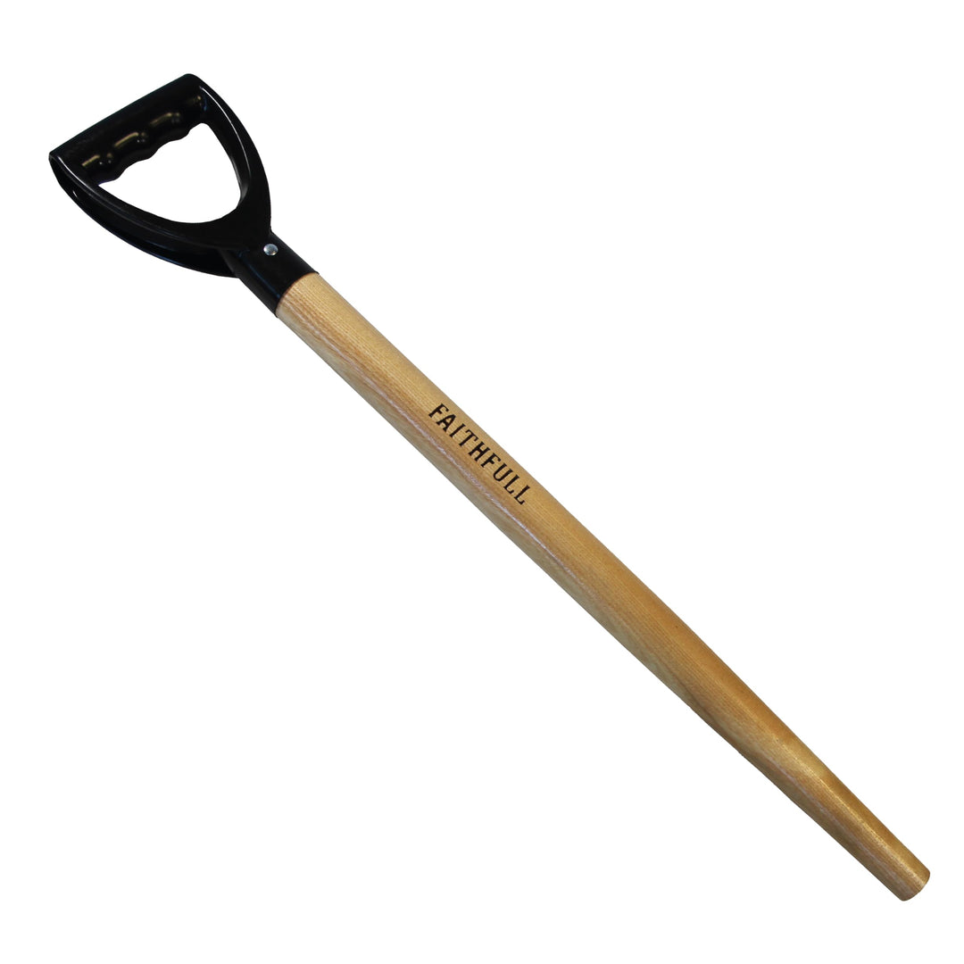 Faithfull Schaufelstiel aus Eschenholz mit Kunststoff-Griff, konusförmig, 71 cm