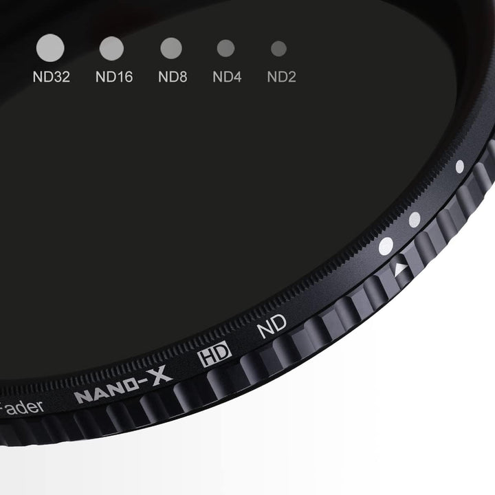 K&F Concept NANO-X Variabler ND-Filter 72 mm ND2-ND32 KF-72NDX2-32 variabel 72mm Nano-X, NDX2-32, 72