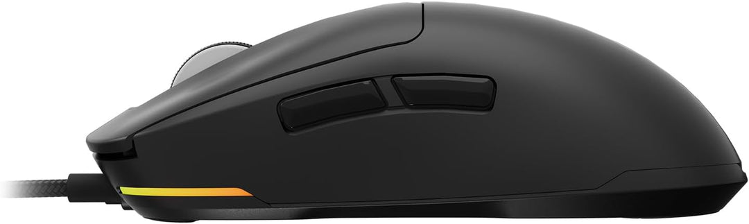 Genesis Krypton 660 Gaming Maus mit Kabel Schwarz, leichte Gaming Maus 49g, 12000 DPI USB PC Maus, P