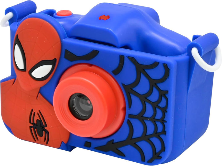 Lexibook, Spider-Man, 4-in-1 Kamera für Kinder mit Schutz, Foto-, Video-, MP3- und Spielfunktionen,