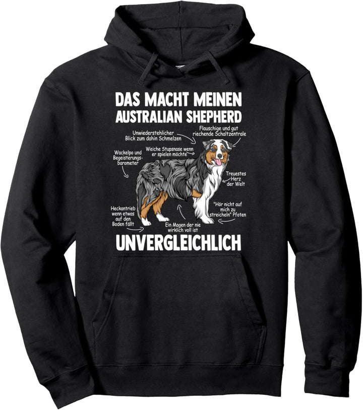 Anatomie eines Australian Shepherd Pullover Hoodie