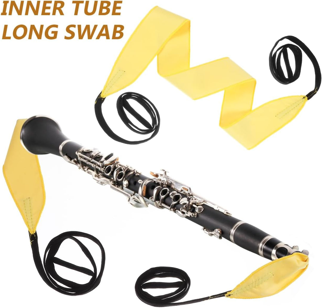 Milisten 1Set Klarinetten-Reinigungs-Pflegeset Blasinstrumenten-Reinigungstuch Tuch -Bürsten-Reinigu