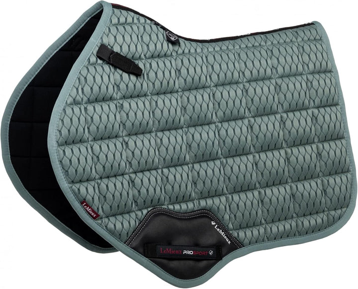 LeMieux Prosport Cotton Close Contact Square Schabracke L Sage Carbon Mesh Square, L Sage Carbon Mes