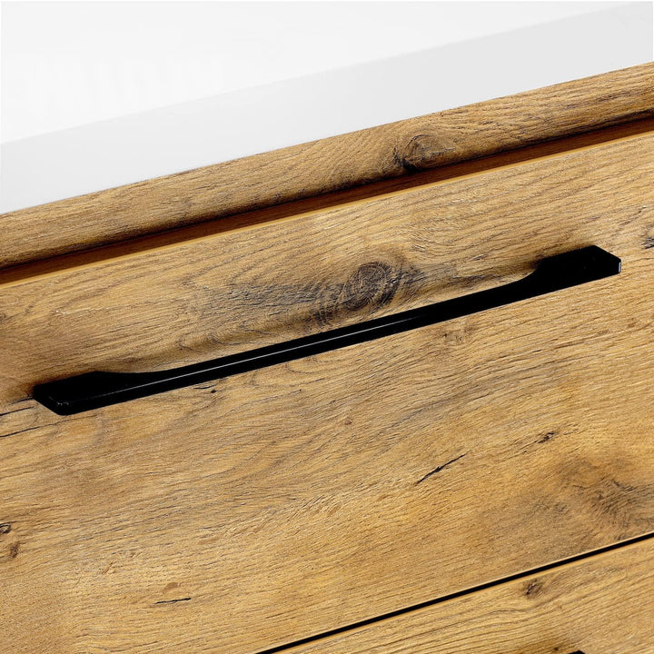 paplinskimoebel GIRONA Waschbeckenunterschrank hängend 60 cm breit, Universal Badschrank mit 2 Schub