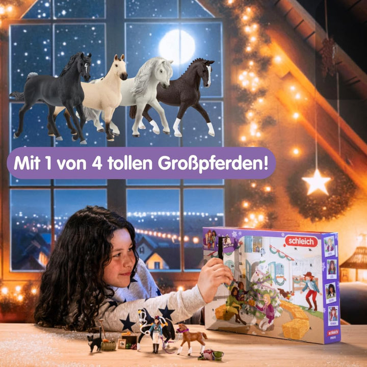schleich 99092 Adventskalender Horse Club 2024, ab 5 Jahren, HORSE CLUB - Spielset, 36 Teile