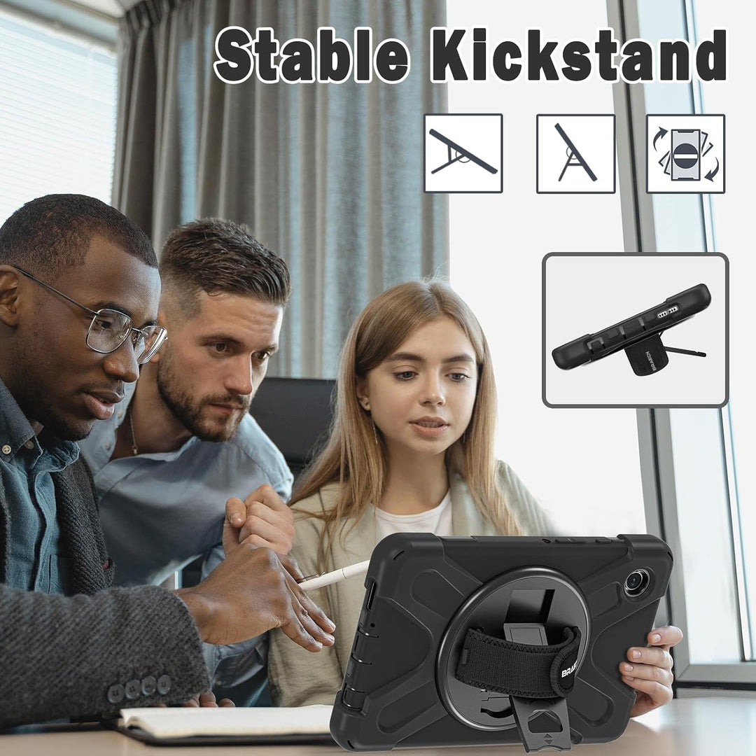 BRAECN für Galaxy Tab A9 Hülle - Samsung Tablet A9 8.7 Zoll 2023 Schwarz | Stossfeste Schutzhülle, 3