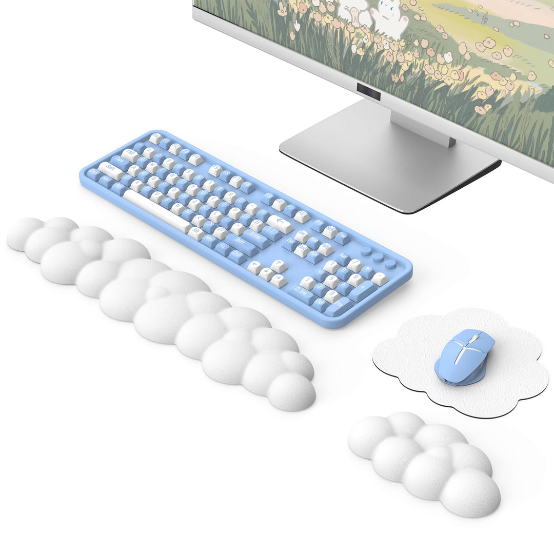 MoKo Wolke Handgelenkauflage, Ergonomisch Weich Cloud Handauflage Tastatur Maus Handballenauflage Se