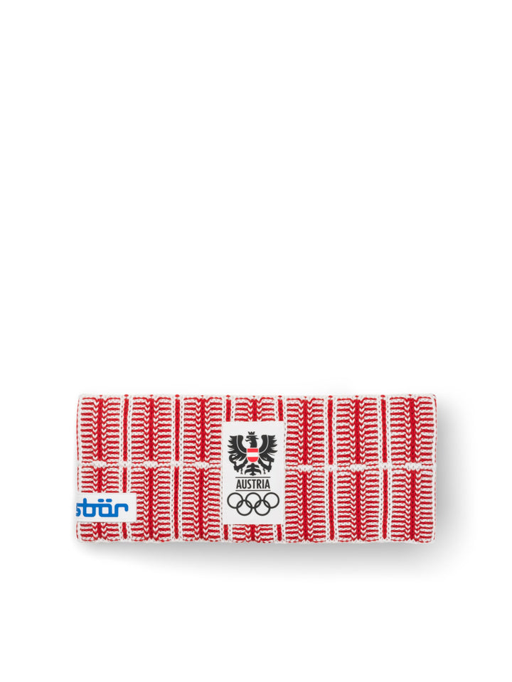 Eisbär Stirnband Herren &amp; Damen Milano Rot - Merino Headband für Frauen - Haarband mit Fleece schütz