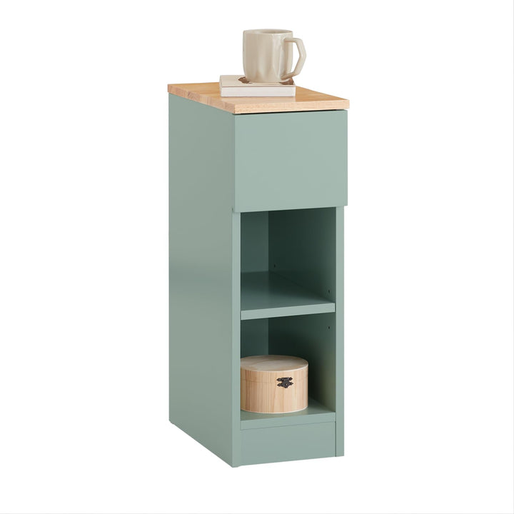 SoBuy Nachttisch mit Schublade für Boxspringbett Sofatisch Beistelltisch schmal Telefontisch Nachtsc