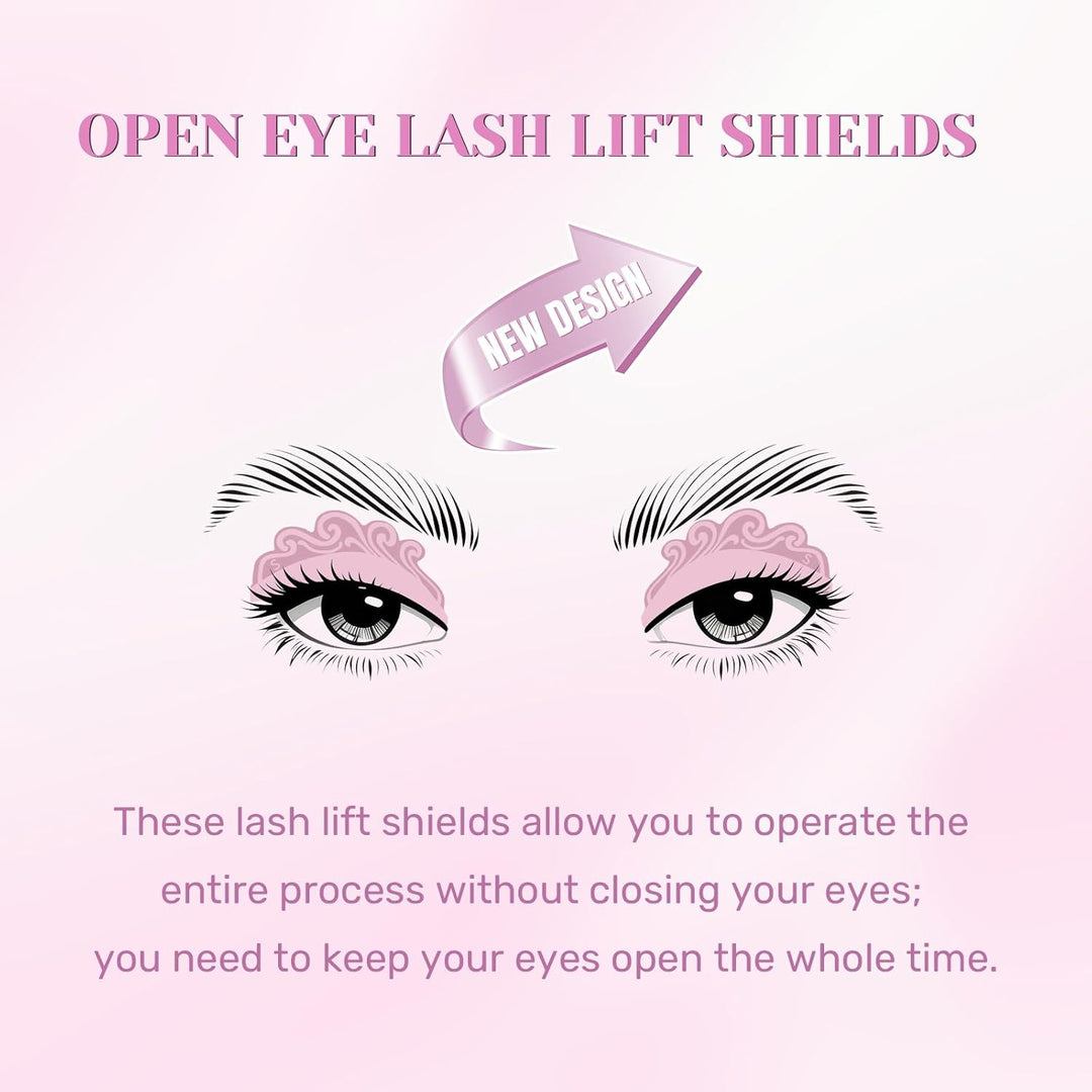 Libeauty Wimpernlifting Set, Lash Lifting Set und Lash Lift Kit mit Open-Eye Wimpernlifting Pads, Au