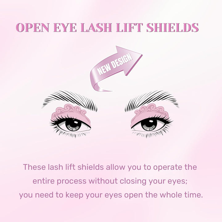 Libeauty Wimpernlifting Set, Lash Lifting Set und Lash Lift Kit mit Open-Eye Wimpernlifting Pads, Au