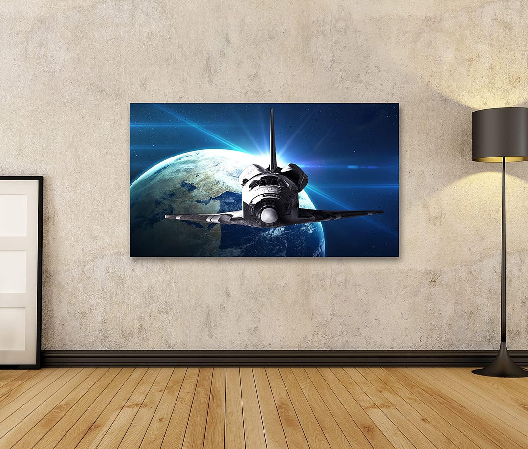 islandburner Bild auf Leinwand Raumfähre Auf Einer Mission Im Weltall Bilder Wandbilder Poster Leinw