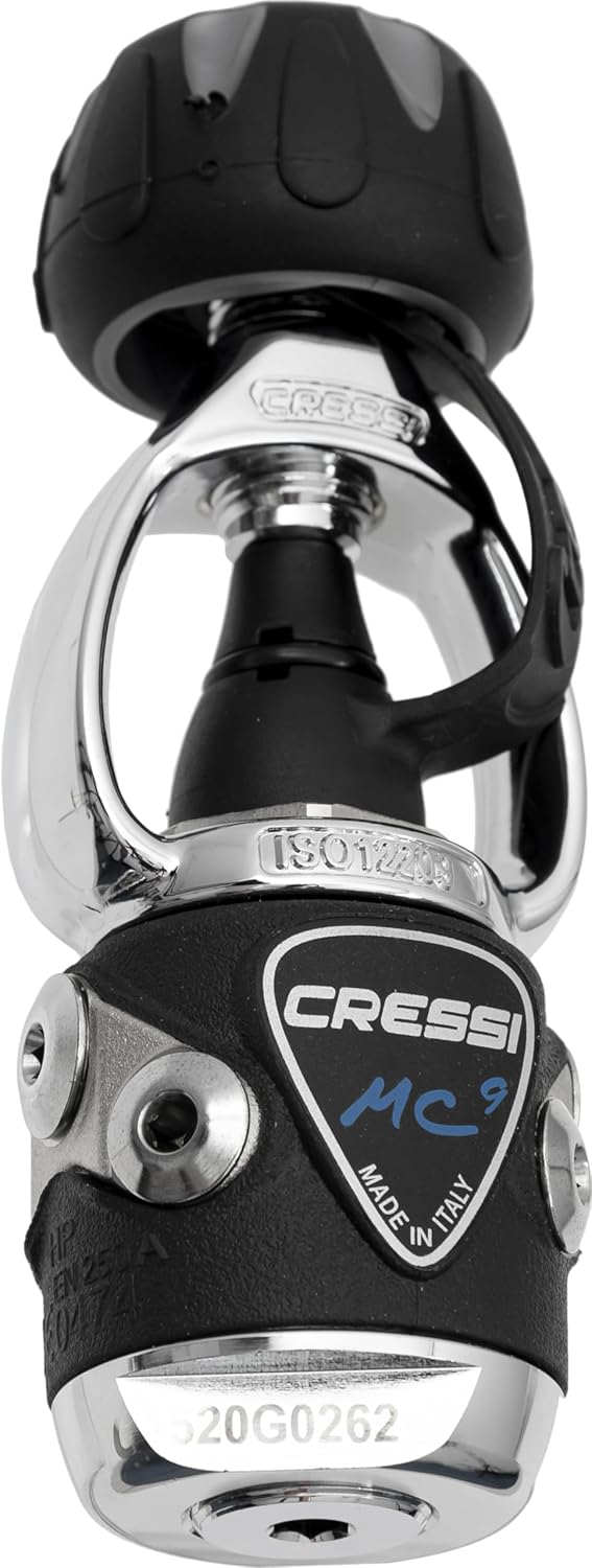 Cressi MC9/XS Compact Regulator - Atemregler zum Tauchen, erhältlich INT oder DIN Version, Unisex fü