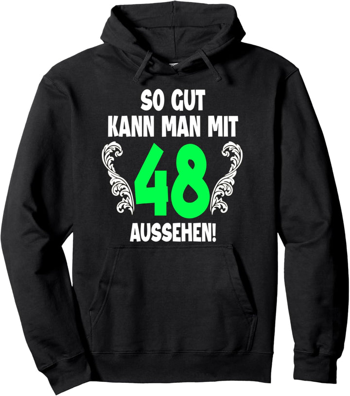 48. Geburtstag Mann Frau 1974 Damen Herren Feier 48 Jahre Pullover Hoodie