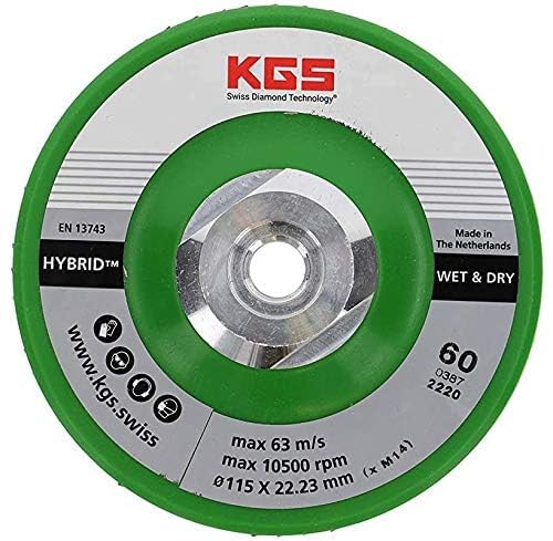 KGS Hybrid-Diamant-Trennscheiben, 115 x M14 goldfarben, Körnung 60 mit direkter M14 aufnahme passend