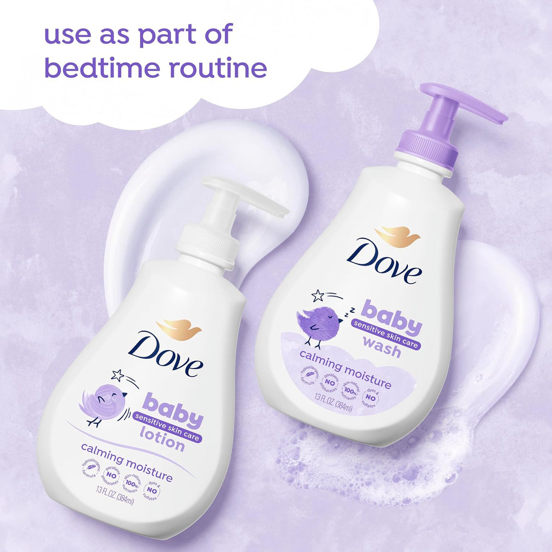 Baby Dove Sensitive Skin Care Baby Lotion für eine beruhigende Duftlotion, beruhigende Feuchtigkeit,