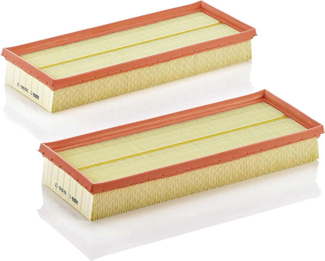 Original MANN-FILTER Luftffilter 2er Set C 3698/3-2 – Für PKW & Ölfilter HU 718/5 X – Ölfilter Satz