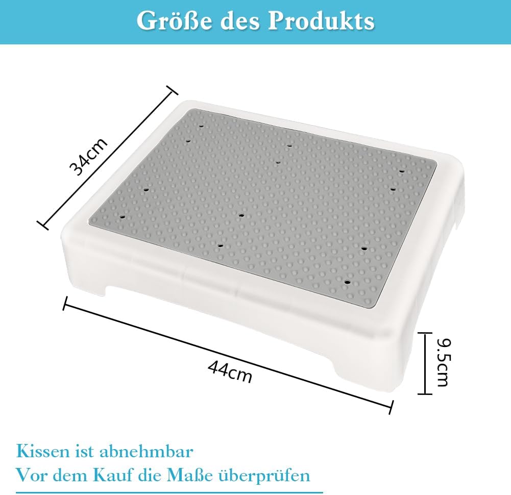 YHANEC Trittstufe Indoor & Outdoor, Steighilfen für ältere Menschen, Fussstützen mit Rutschschutz, H