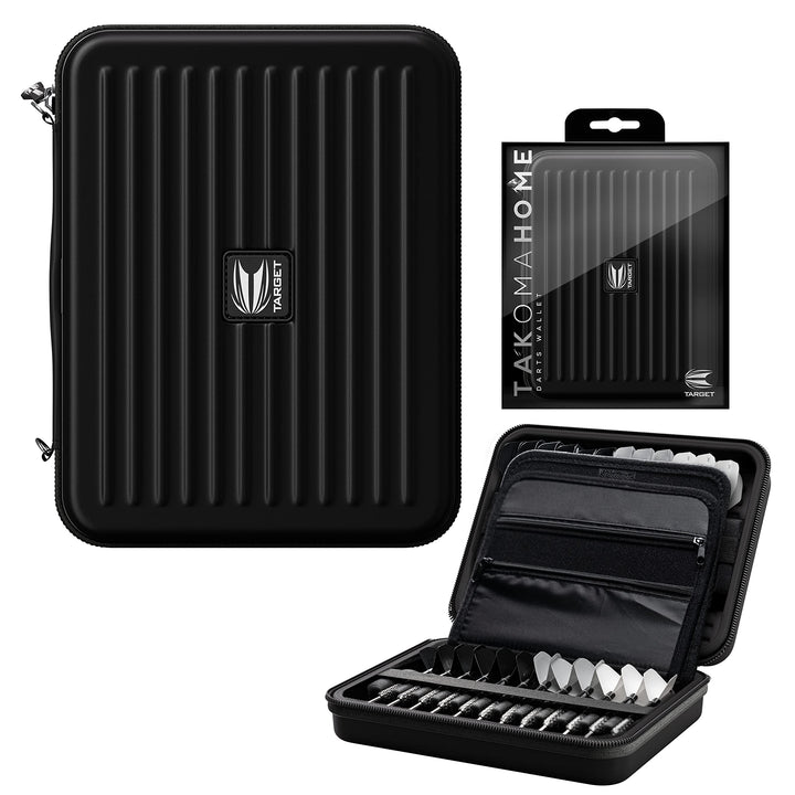 Target Darts Takoma Dart Tasche XXL Heim Dart Wallet - Mehrfarbig Schwarz Single, Schwarz Single