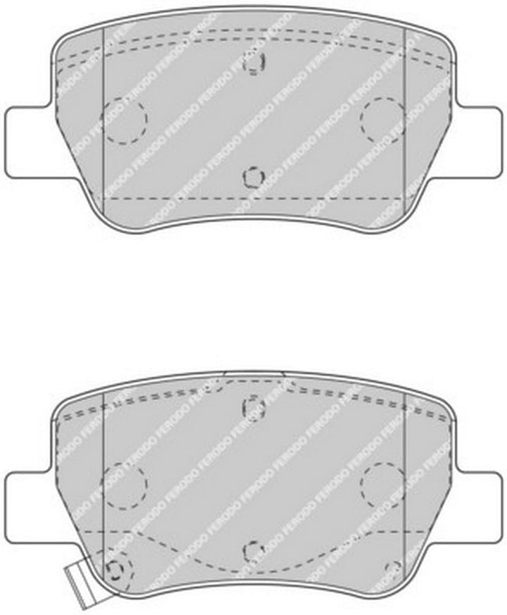 Ferodo FDB4411 PREMIER Bremsbelagsatz, Scheibenbremse - (4-teilig) - (4 Stück)