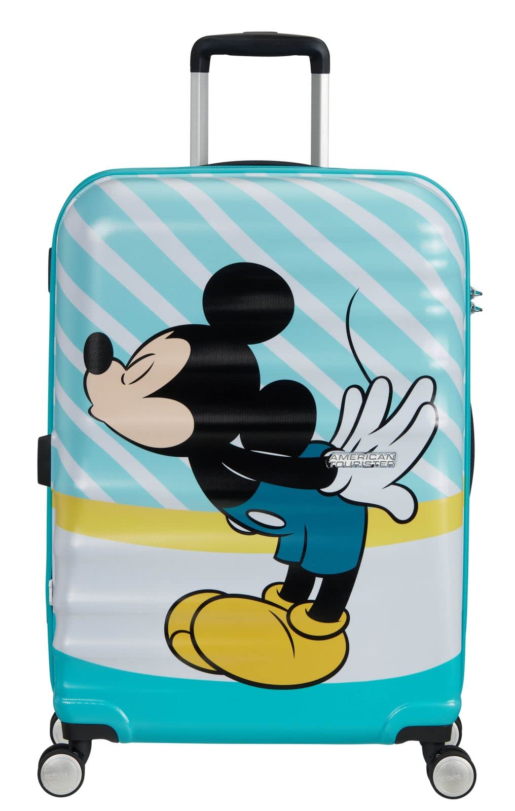 American Tourister Wavebreaker Disney - Spinner Mehrfarbig (Mickey Blue Kiss) M(67 cm - 64 L), Mehrf