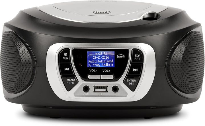 Trevi CMP 510 DAB Stereo Tragbare CD Boombox Radio DAB/DAB+ mit RDS, USB, AUX-IN, Kopfhörerbuchse, S