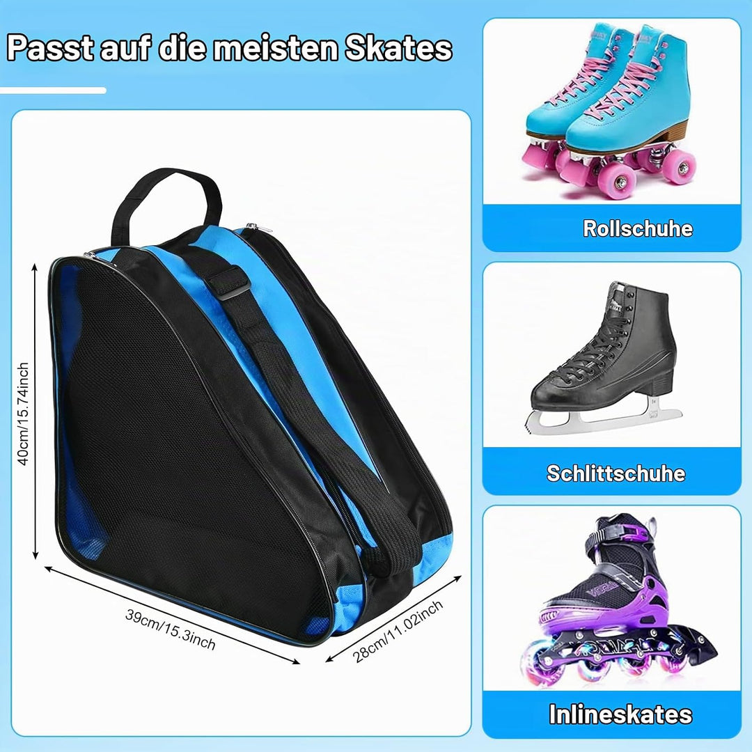 Rollschuh Tasche Inliner Tasche Kinder Skatertasche Schlittschuhe Tasche für Inliner Ice Skate Bag S