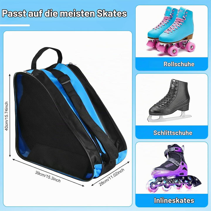 Rollschuh Tasche Inliner Tasche Kinder Skatertasche Schlittschuhe Tasche für Inliner Ice Skate Bag S