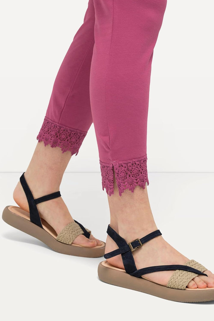 Ulla Popken Damen Hosen 45W Fuchsia, 45W Fuchsia