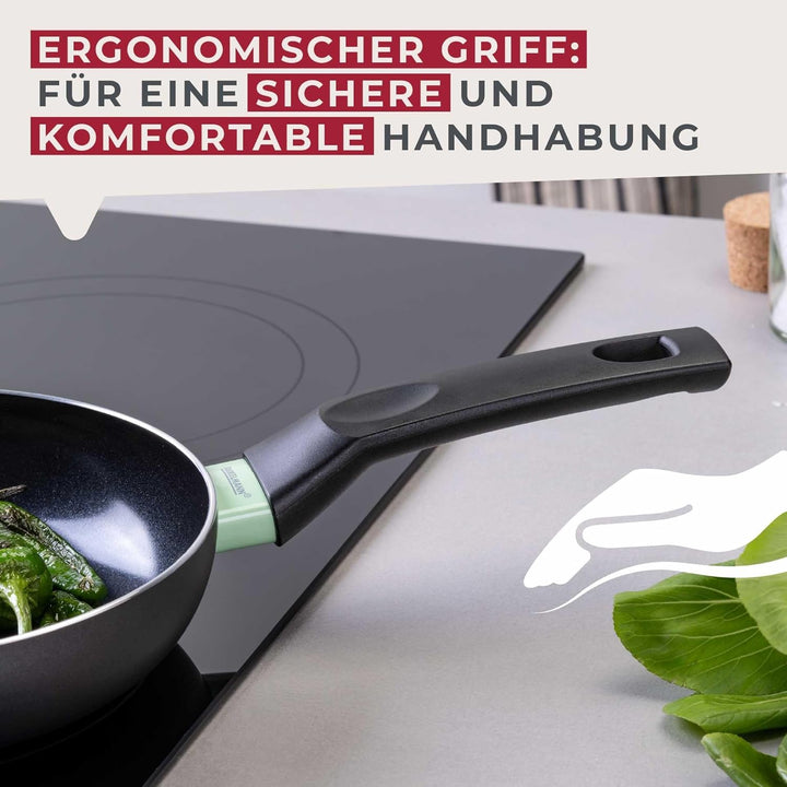 Fackelmann Bratpfanne Brandao - Ø 20 cm aus recyceltem Aluminium, PFAS-freie Keramikbeschichtung, er