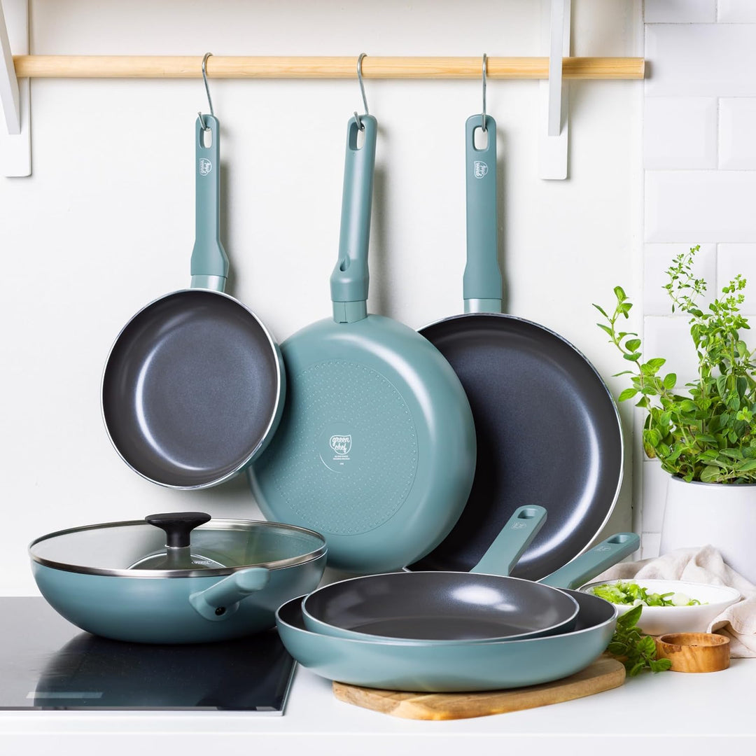 GreenChef Tones Keramik-Antihaft-Wokpfanne, 28 cm, Induktion, PFAS-frei, Spülmaschinenfest, Ofenfest