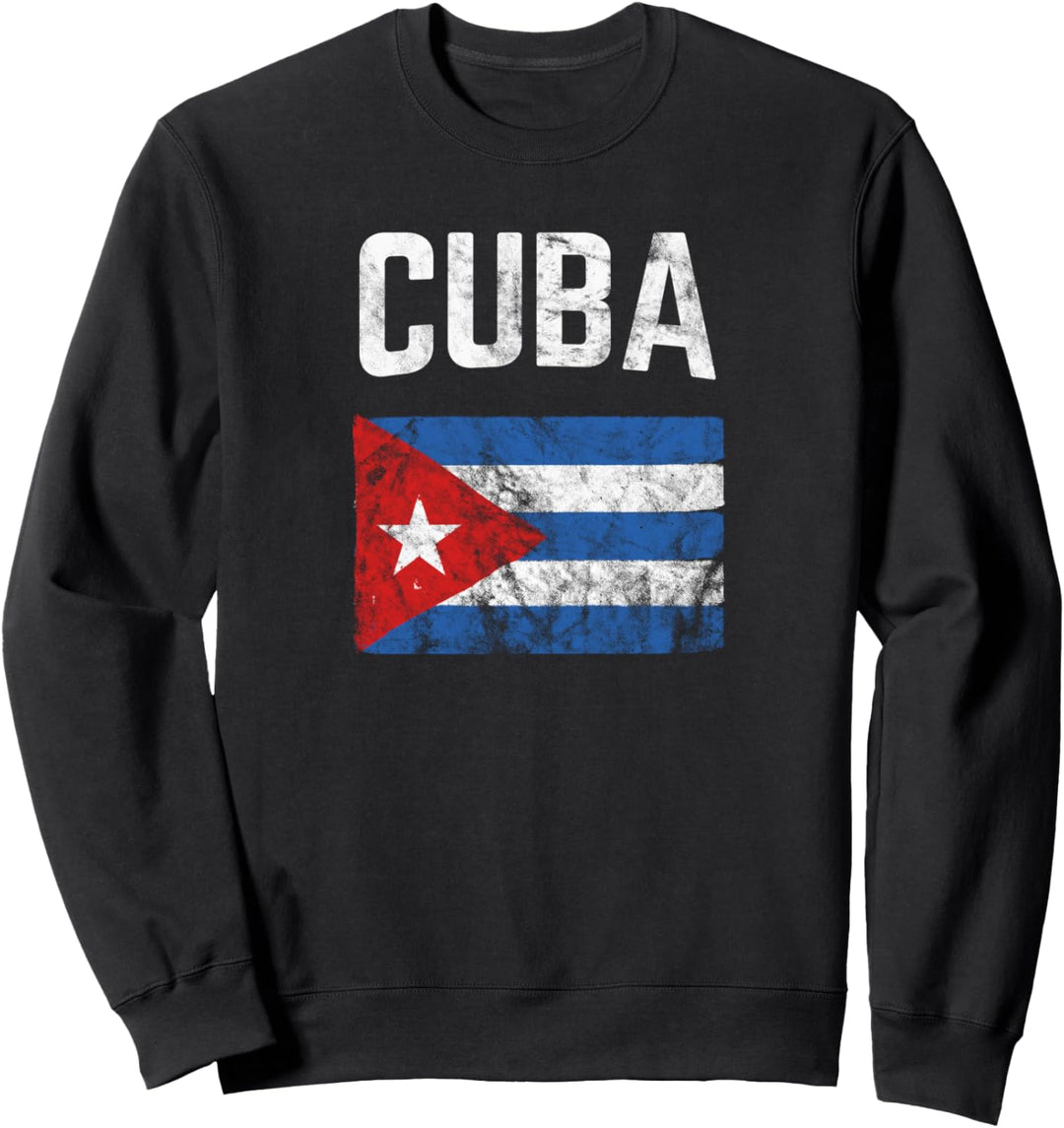 Kuba-Flagge (Vintage) Sweatshirt