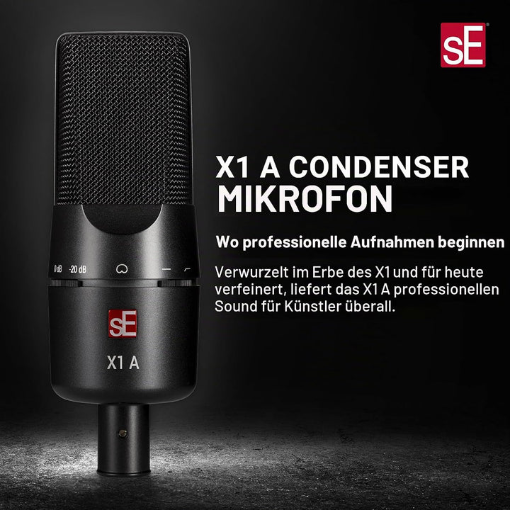 sE Electronics X1 A Schwarz, Schwarz