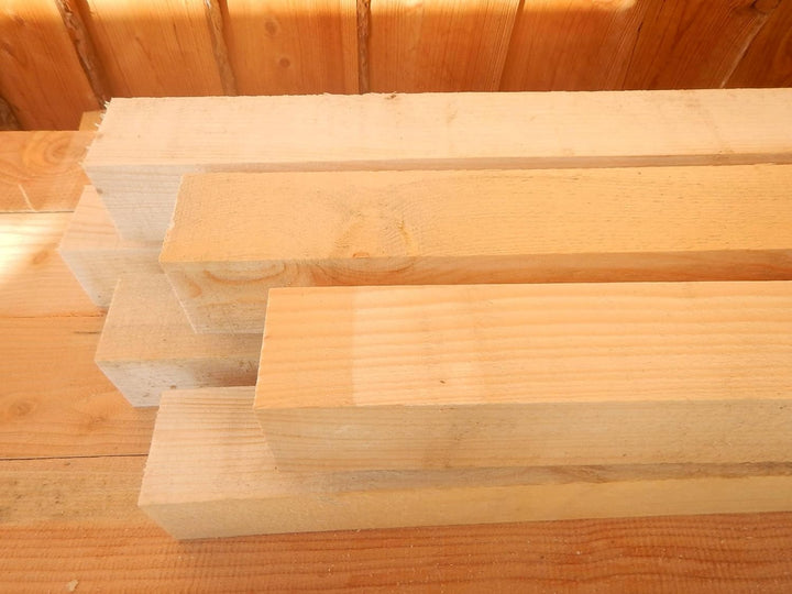 FICHTE TANNE 50x100mm Balken 5x10cm Kantholz Pfosten Pfahl sägerau Bauholz Rahmen 180cm Länge (5)