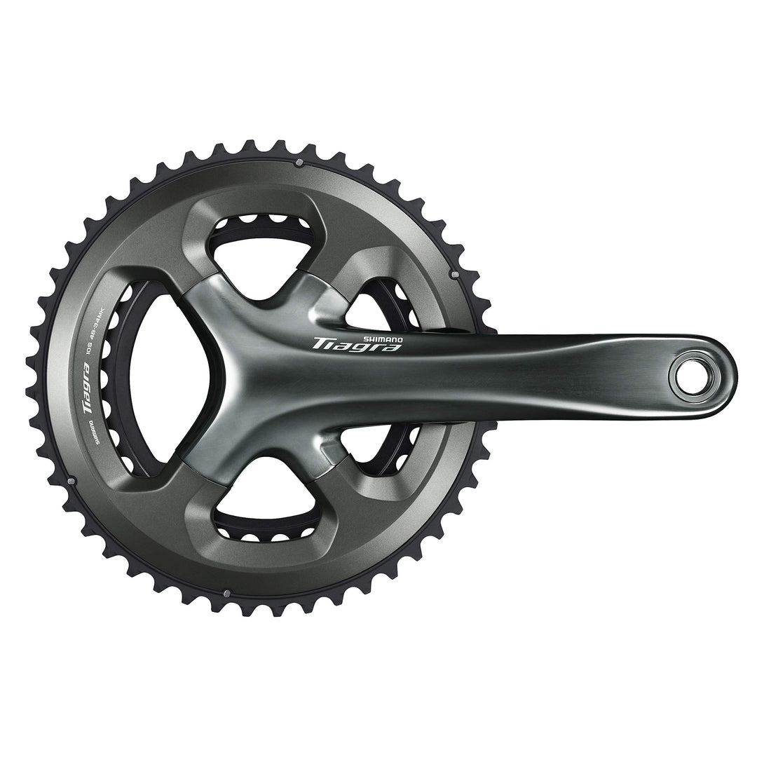 SHIMANO Tiagra FC-4700 Kurbelgarnitur (48/34 | 170mm | 10F HT2 | grau), Grau
