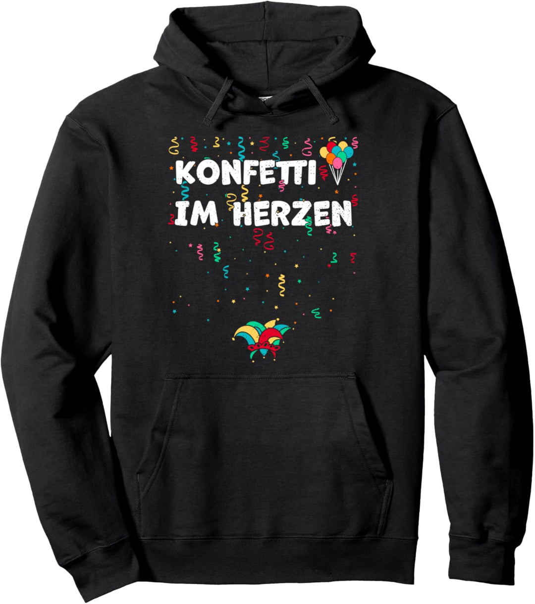 Konfetti: Konfetti Im Herzen - Karneval Sprüche Pullover Hoodie