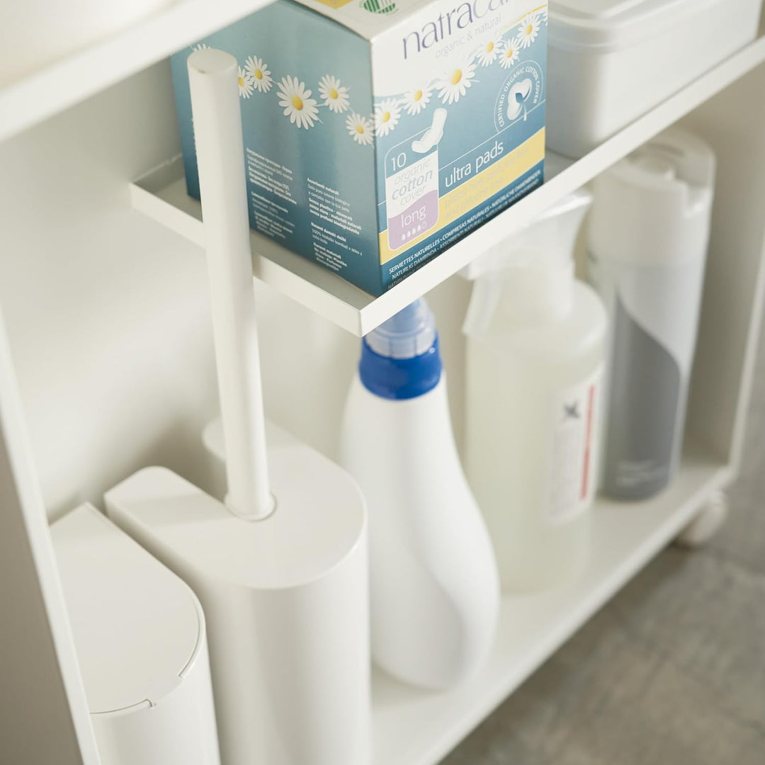 Semi-Closed storage cart - Tower - white Weiss, Weiss