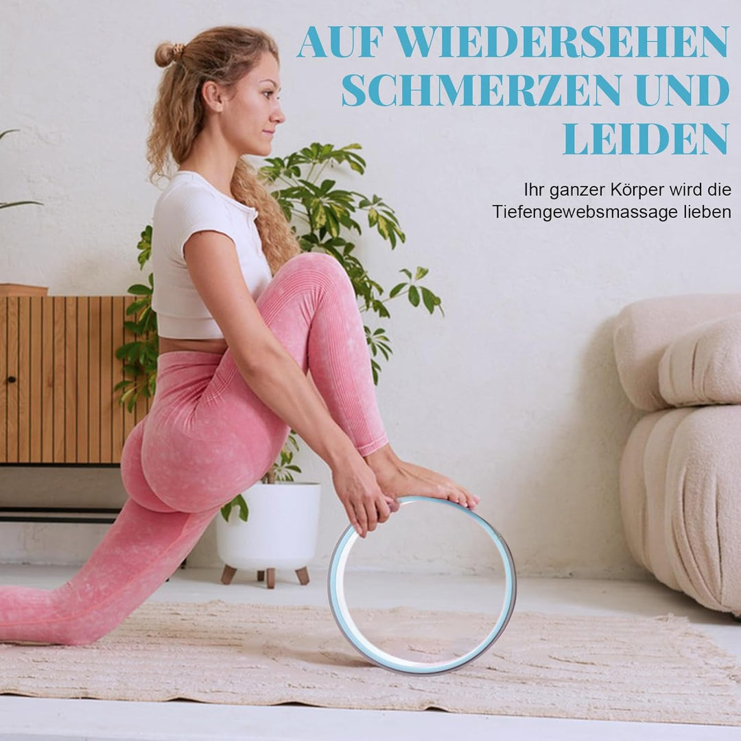 Yoga Rad 3er Pack,stabile und komfortable Rückenrollen für Anfänger.Zur Verbesserung der Wirbelsäule