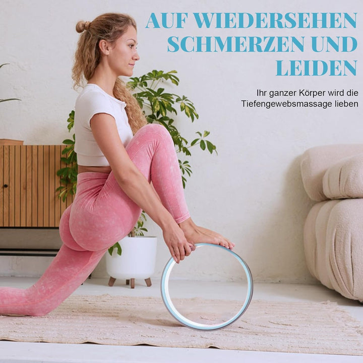 Yoga Rad 3er Pack,stabile und komfortable Rückenrollen für Anfänger.Zur Verbesserung der Wirbelsäule