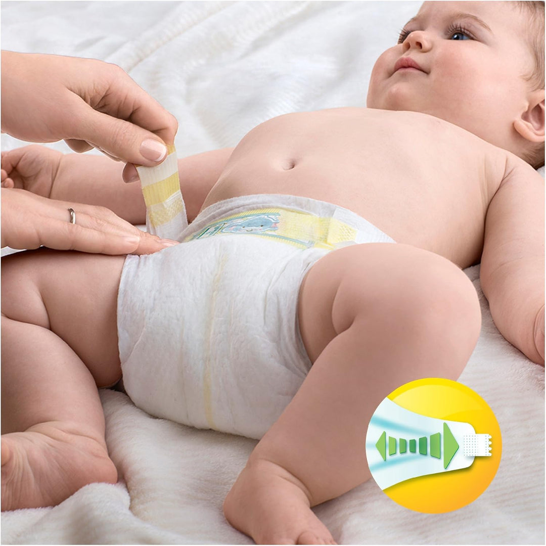 Pampers Premium Protection New Baby Grösse 1, 44 Windeln, 2-5 kg Grösse 1 (44 Stück), Grösse 1 (44 S