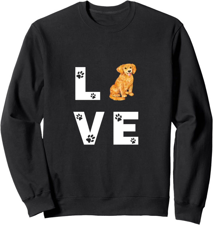 GOLDEN RETRIEVER Hund Love Hundebesitzer Geschenk Sweatshirt